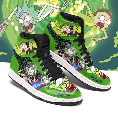 Rick And Morty Personalized Custom Air Jordan Shoes Inktee Store