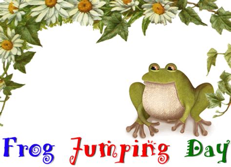 A Hop Happy Frog Jumping Day Card Free Frog Jumping Day Ecards 123