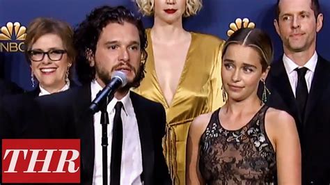 Cast And Crew Of Game Of Thrones 2018 Emmy Awards Winners Backstage