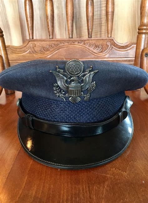 Vintage Berkshire Deluxe Blue Air Force Military Dress Uniform Cap Hat