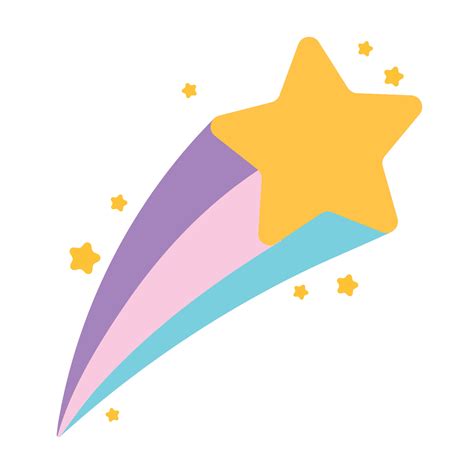shooting star cartoon 10467472 Vector Art at Vecteezy