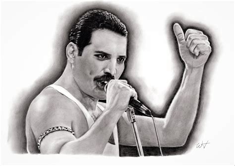 My Drawing Of Freddie Mercury Freddie Mercury Wayne Art