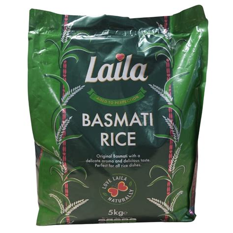 Basmati Rice Green 5kg Laila Afromarket