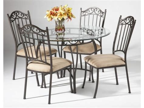 4,625 powder coated finish steel frame. black wrought iron table and chair sets | 48" Round ...