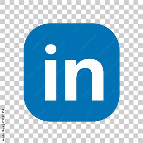 Linkedin Logo On A Transparent Background Vector Editorial Stock