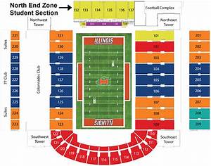 Illinois Memorial Stadium Seating Chart With Rows Elcho Table