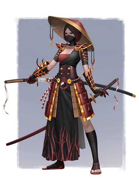 Character Design01 Samurai Girl Jarilo 亞利洛 On Artstation At