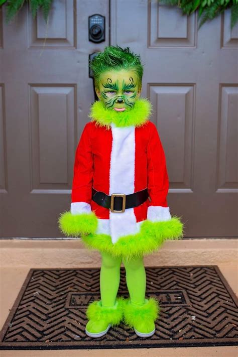 27 Diy Grinch Costume Kid All Design And Ideas