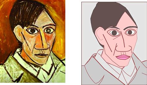 The problem is how to remain an artist once he grows up.', and 'art is the lie that enables us to realize the truth.' Diseño gráfico y multimedia.: Autorretrato Picasso.