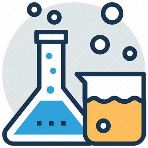 Beaker, chemistry lab, conical flask, laboratory apparatus, laboratory glassware icon