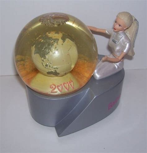 3499 Millennium Barbie 2000 Musical Celebration Snow Globe From