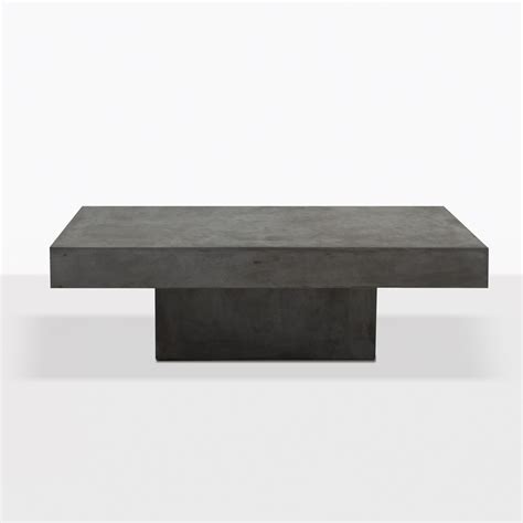 Blok Square Black Concrete Coffee Table | Patio Furniture | Teak Warehouse