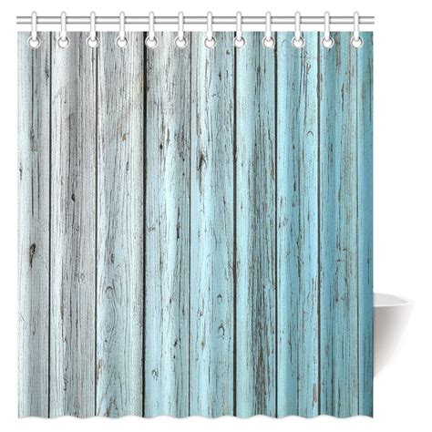 Many of our rustic bath shower curtains and designer shower curtains also coordinate with our rustic bedding ensembles, so you can continue. MYPOP Village Rustic Wood Panels Fabric Bathroom Shower ...