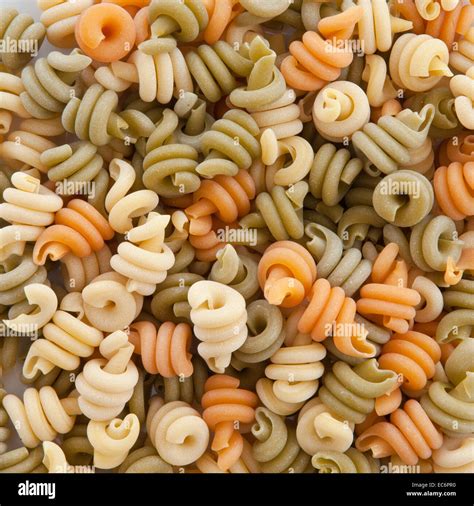 Colorful Twisted Pasta Stock Photo Alamy