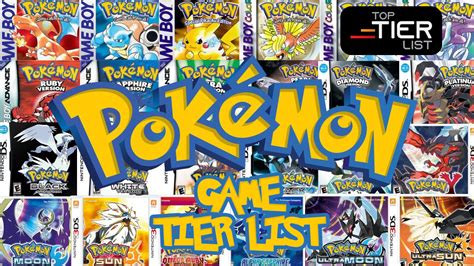 pokemon game tier list all games ranked [2023] toptierlist