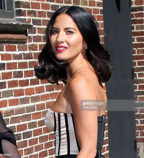 Actress Olivia Munn Arrives To Late Show With David Letterman At Ed