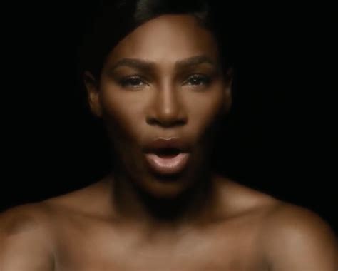 Serena Williams Went Topless And Covered I Touch Myself For Breast Cancer Awareness Month