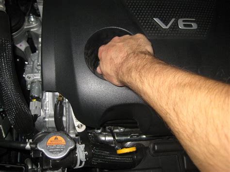 Nissan Maxima Vq35de V6 Engine Oil Change Filter Replacement Guide 043