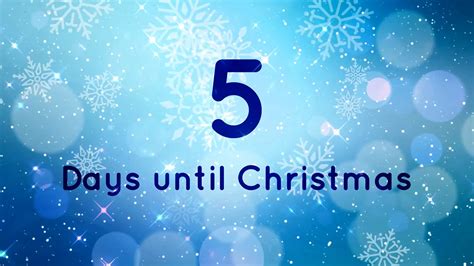 5 Days Until Christmas Go Christmas En On Vimeo