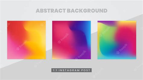 Premium Vector Gradients Colors Abstract Vector Instagram Background
