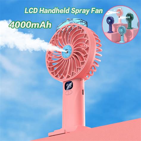 HandFan Portable Handheld Misting Fan Rechargeable Personal Mister Fan