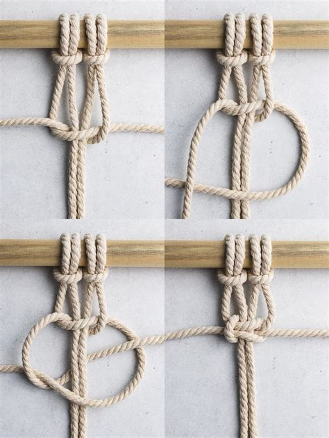 Basic Macrame Knots Step By Step Instructions Sarah Maker