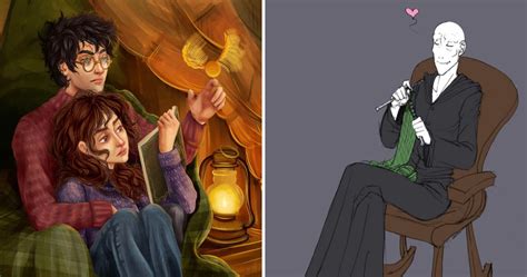 The only protection that can possibly work against the lure of power like voldemort's! 10 Pieces Of Harry Potter Fan Art That Change The Whole Story