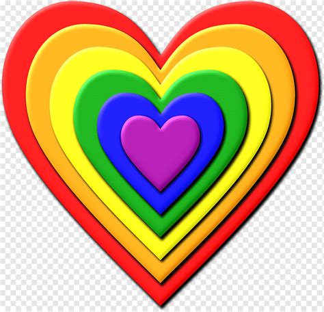 Rainbow Heart Rainbows Love Color Desktop Wallpaper Png Pngwing