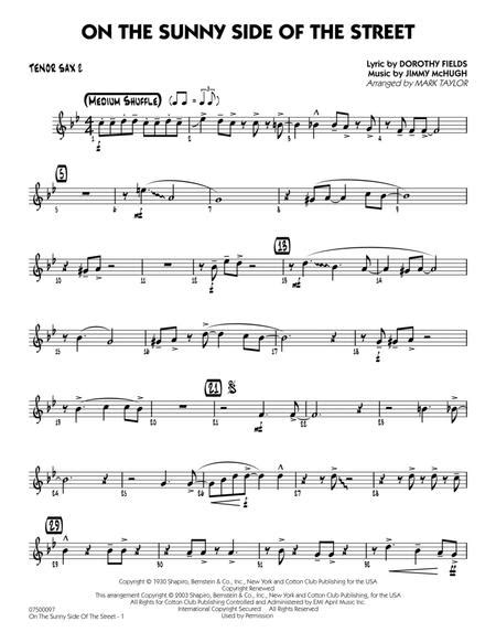 On The Sunny Side Of The Street Tenor Sax 2 By Dorothy Fields And Jimmy Mchugh Digital Sheet