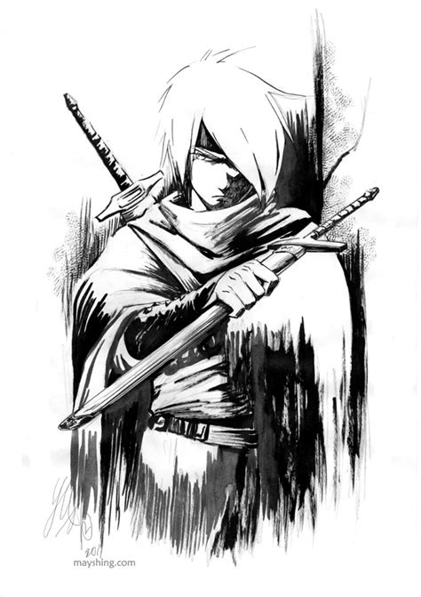 Swordsman Ink By Mayshing On Deviantart