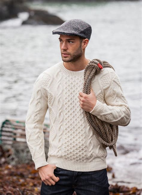 A wide variety of hooded cable knit sweater options are available to you, such as feature, decoration, and technics. Fisherman Aran Cable Crew Sweater | Blarney Woollen Mills