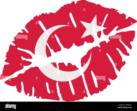 Turkey Flag Kiss Stock Photo Alamy