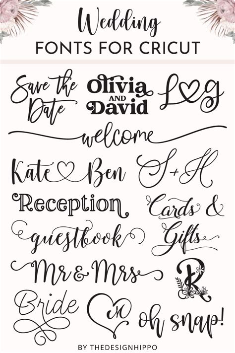 Wedding Fonts For Cricut Thatll Take Your Diy Wedding To The Next Level
