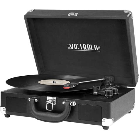 Innovative Technology Victrola Suitcase Bluetooth Record Player Home