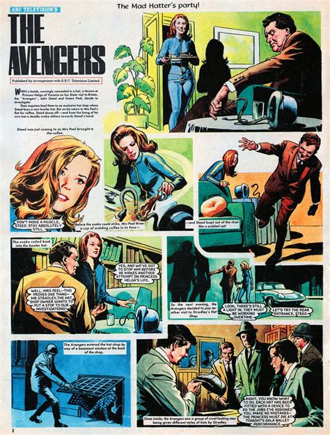 Blimey The Blog Of British Comics The Avengers Comic Strip 1967