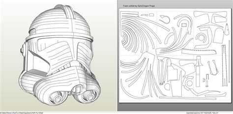 Star Wars Clone Trooper Phase 2 Helmet Foam Pepakura