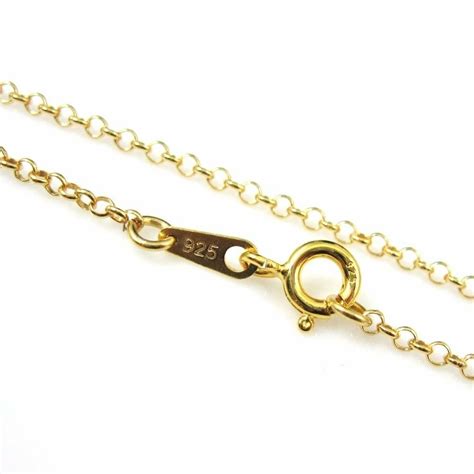 Turandoss dainty layered choker necklace, handmade 14k gold plated y pendant necklace multilayer bar disc necklace adjustable layering choker necklaces for women 4.5 out of 5 stars 8,729 $8.99 $ 8. 22K Gold Plated over 925 Sterling Silver Necklace-Rolo Chain 2mm Vermeil | eBay
