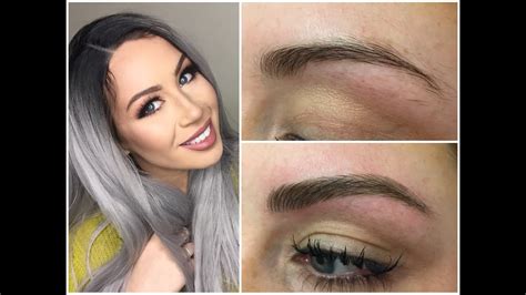 Microblading Eyebrow Tattoo Experience Before And After Cc Clarke