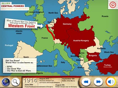 Ww1 For Kids Is A Basic Timeline Of Events With Added Interactive