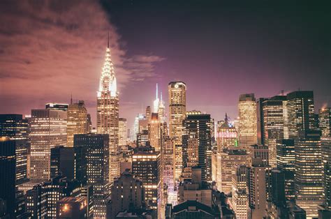 New York City Skyline Night Photograph By Vivienne Gucwa Fine Art