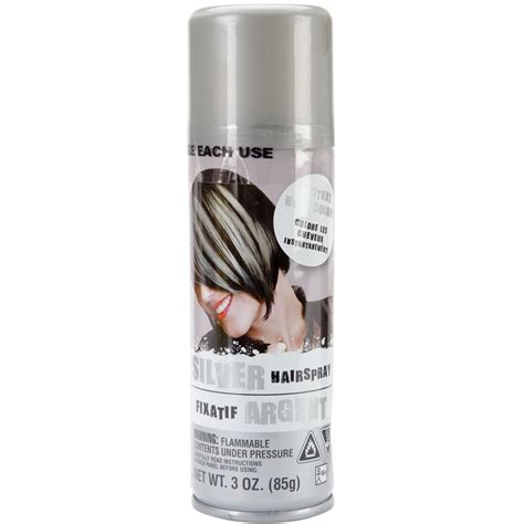 Amscan Hair Spray Non Toxic And Hypo Allergenic Silver