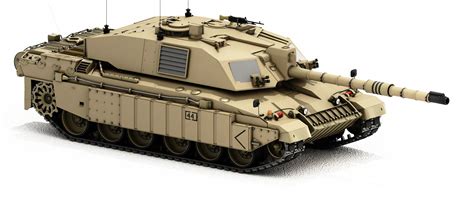 Challenger 2 British Army Tank With Desert 3d Model Max Obj 3ds