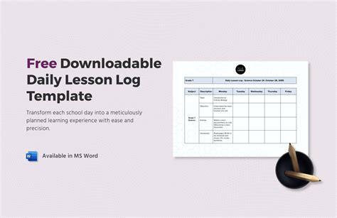 Free Downloadable Daily Lesson Log Template Download In Word