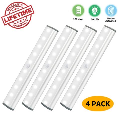 Stick on under cabinet lights. Motion Sensor Closet Lights, Cordless Under Cabinet ...