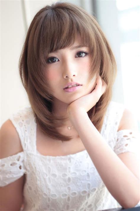 Bangs With Medium Hair Japanese Hairstyle Medium Length Hair Styles