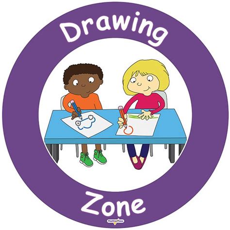 Jenny Mosleys Playground Zone Signs Drawing Zone Jenny Mosley