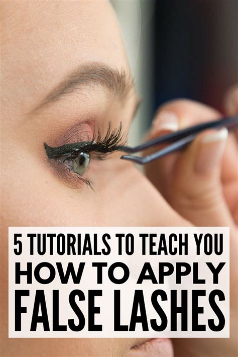 how to apply false eyelashes 5 great tutorials meraki lane