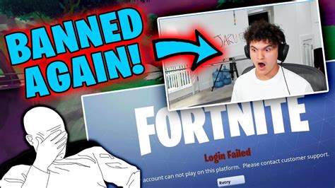 Faze Jarvis Returns To Fortnite Gets Banned Again Youtube