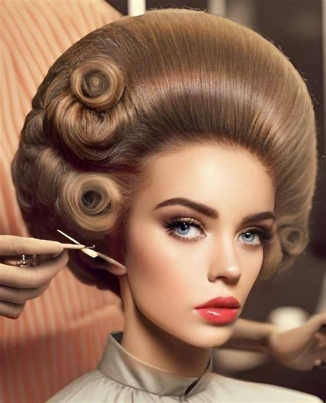 Makeup Salon Hair Salon Bouffant Hair Updo Retro Inspired Hair 60s