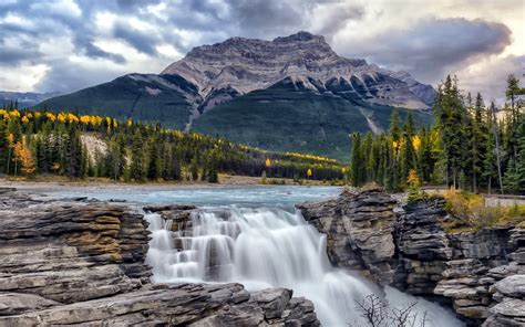 Athabasca Falls Wallpaper Nature And Landscape Wallpaper Better